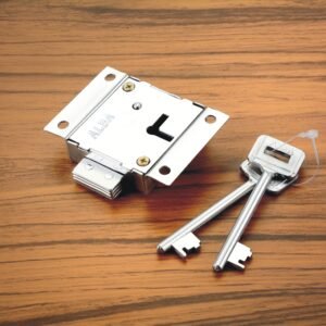 ALBA Cupboard Lock – Strong Metal Cabinet Lock with Keys for Cupboards, Cabinets & Storage Units