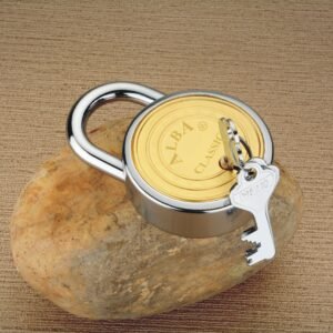 ALBA Classic Heavy Duty Stainless Steel Padlock with 3 Precision Keys