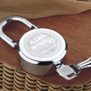 ALBA Bolt 677 Stainless Steel Push Lock Padlock with 3 Keys